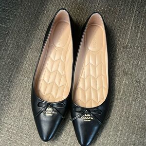 COACH black ballerina flats